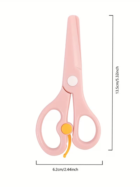 Безпечні пластикові ножиці з поворотним механізмом для дітей  , блакитні ( РР-5 blue )