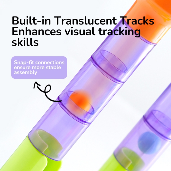 Набір для дітей  Гоночний трек Mideer Мармурові будівельні блоки, від 3 років, 84 предмети  ( MD2309 )