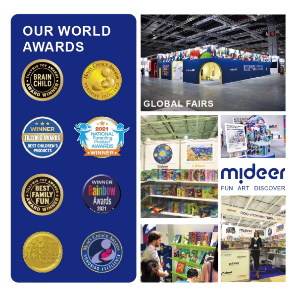 Набір для малювання MiDeer Точкова живопис для малюків, крапкові ДОТ маркери, 6 кольорів ( MD2363 )