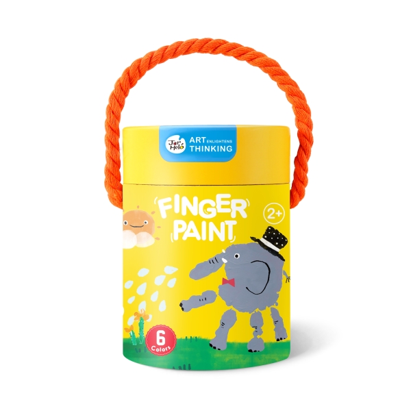 Дитячі пальчикові фарби Jar Melo 6 кольорів по 60 мл (JA91142)