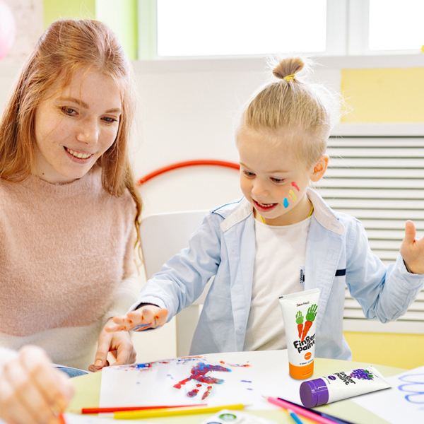 Дитячі пальчикові фарби Jar Melo 10 кольорів по 60 мл  ( JA91401 )