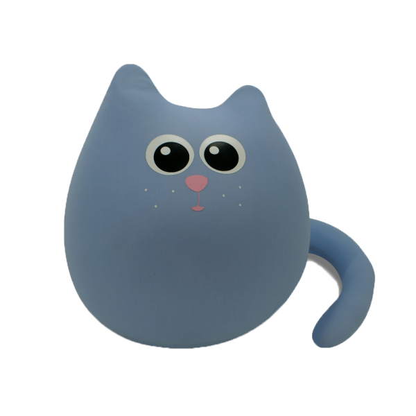  М'яка  іграшка антистрес Expetro  подушка  інтер'єрна  Кіт великий Димок 30 см ( A205 )