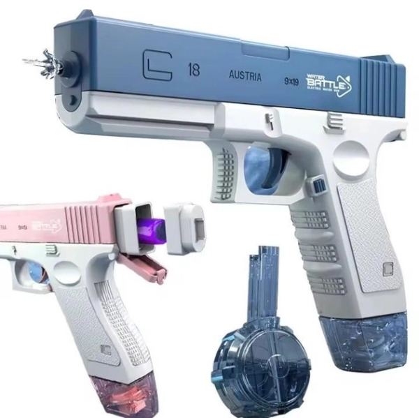 Водяний пістолет UKBOO акумуляторний електричний Water Gun Glock, 2 обойми, рожевий ( LK-1- P) Водяний пістолет UKBOO акумуляторний електричний Water Gun Glock, 2 обойми, рожевий ( LK-1- P)