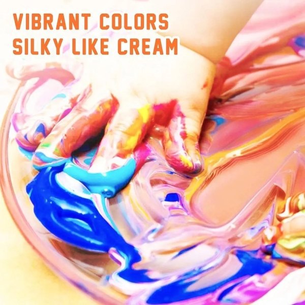 Дитячі пальчикові фарби Jar Melo 6 кольорів по 60 мл (JA91142)