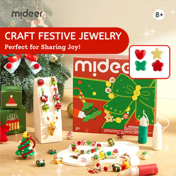 Набір для виготовлення новорічних прикрас  Mideer коштовності для дівчинки( MD3409 ) Різдвяні подарунки