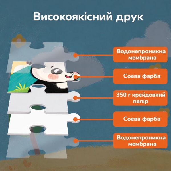 Міні-пазли 4 в 1 для малят Bear Tale Тварини 4 пазла по 9 деталей ( LY2025093 ) від 2 років