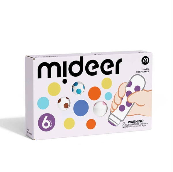 Набір для малювання MiDeer Точкова живопис для малюків, крапкові ДОТ маркери, 6 кольорів ( MD2363 )
