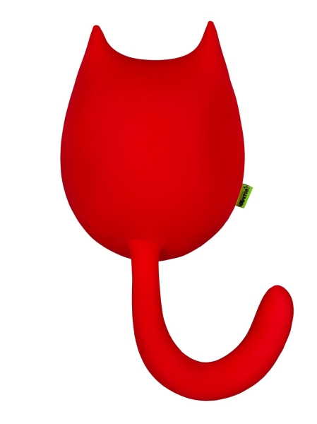 М'яка  іграшка антистрес Expetro подушка  інтер'єрна  Кіт великий Іскорка 30 см червоний ( A206-1 ) наповнювач кульки пінополістиролу