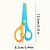  Безпечні пластикові ножиці з тупими кінцями з поворотним механізмом для дітей, двокольорові ( N-2 ) від 3 років