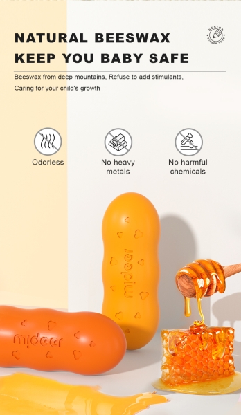 Натуральні воскові олівці MiDeer горохові для найменших 12 кольорів ( MD 6220)