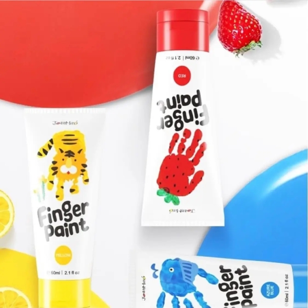 Дитячі пальчикові фарби Jar Melo 6 кольорів по 60 мл (JA91142)