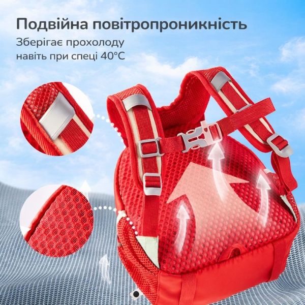 Дитячий ранець 3 в 1 Mideer для малюків та дошкільнят Лисичка (MD6443) Рюкзак для дітей на прогулянку