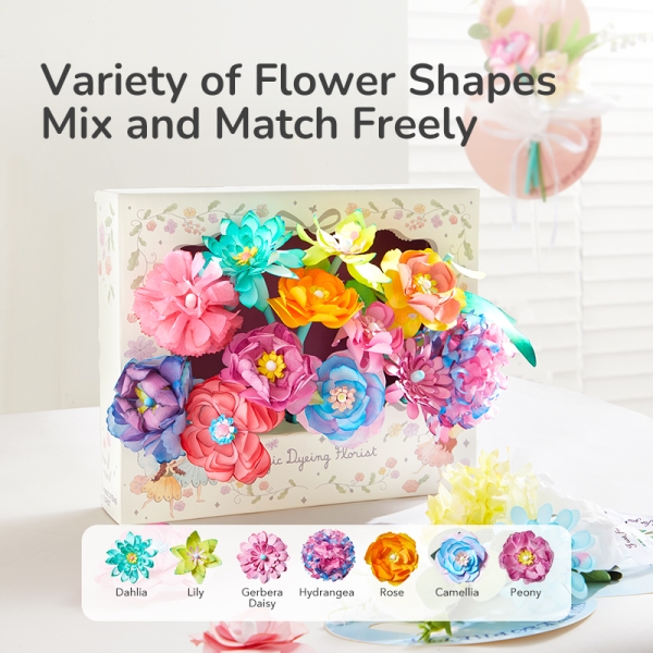 Творчий набір для дітей Mideer «Флорист» для створення паперових квітів, від 6 років (MD2319)