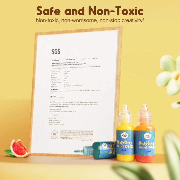 Набір для малювання на воді Jar Melo 12 кольорів Marbling Kit. Набір для марморування , ЕБРУ ( JA92606 )