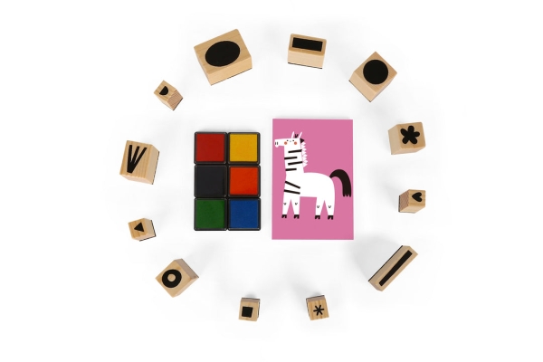 Творчий набір Малювання зі штампами Tookyland ( LT049 ) штампи, блокнот, фарби