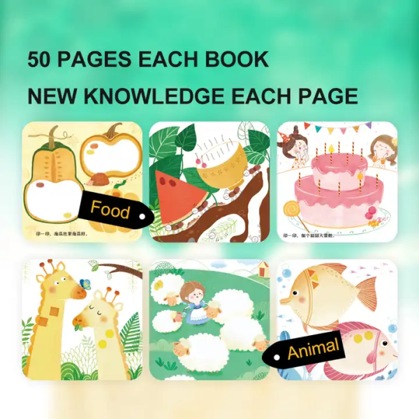 Набір  для малювання пальцями Mideer Картина, що миється Вечірка тварин 50 сторінок ( MD 2236 )