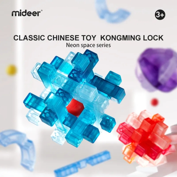 Головоломка MiDeer Neon Space Kongming Lock 3D-танграм Футбол (MD2223)