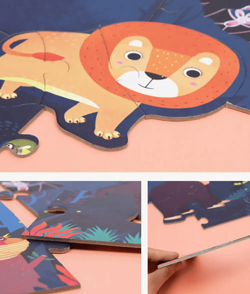 Великий пазл Джунглі 100*22см MiDeer  28 деталей   (MD3033) Великий пазл Джунглі 100*22см MiDeer  28 деталей   (MD3033)