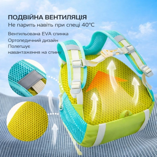 Дитячий ранець 3 в 1 Mideer для малюків та дошкільнят світло-коричневий Собачка ( MD2294 ) Рюкзак для дітей на прогулянку