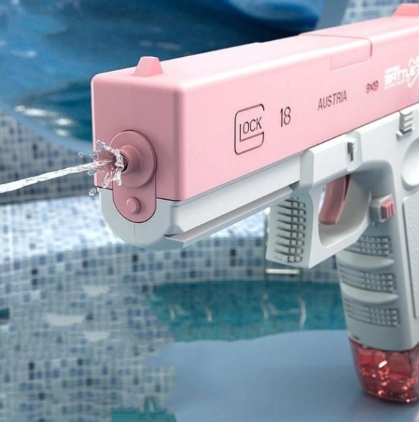 Водяний пістолет UKBOO акумуляторний електричний Water Gun Glock, 2 обойми, рожевий ( LK-1- P) Водяний пістолет UKBOO акумуляторний електричний Water Gun Glock, 2 обойми, рожевий ( LK-1- P)
