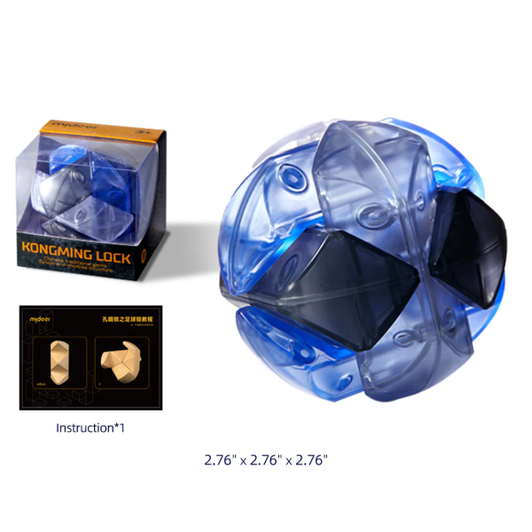 Головоломка MiDeer Neon Space Kongming Lock 3D-танграм Футбол (MD2223)