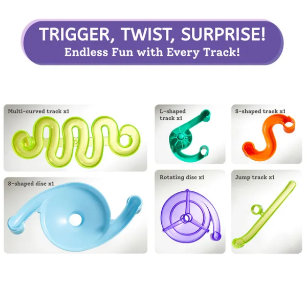 Набір для дітей  Гоночний трек Mideer Мармурові будівельні блоки, від 3 років, 84 предмети  ( MD2309 )