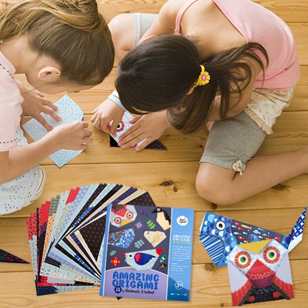 Оригамі з наліпками Тварини об'ємні фігури Jar Melo, 28 фігурок ( JA92798)