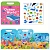 Моя перша книга з наліпками Океан 34 наліпки (ZD-004) багаторазові вінілові наклейки