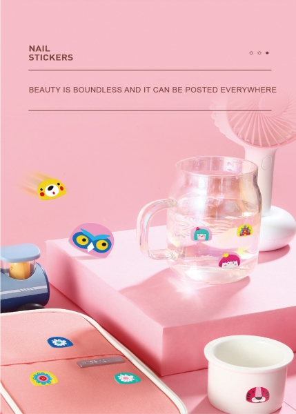 Наклейки для нігтів Joan Miro  Для милих дівчаток, 540 наклейок ( JA93733 ) Єдиноріг