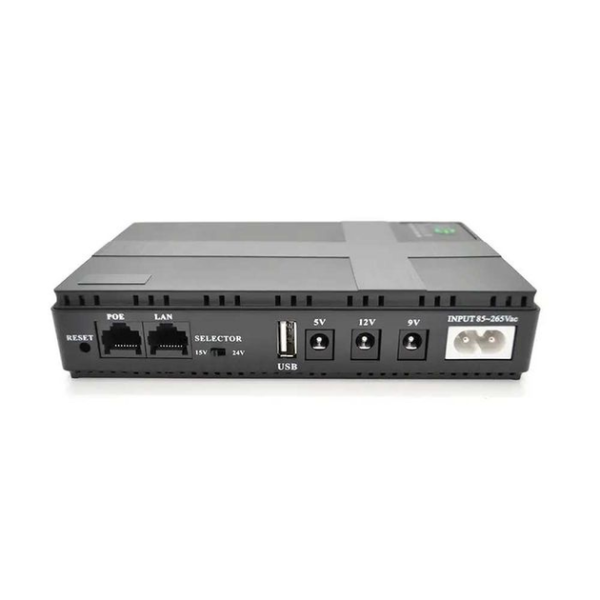 Джерело безперебійного живлення для роутера DC1036P SV/9V/12V/ USB port/ POE port (36 Вт, 10400 mah), black  ( SN 0089 ) для відеоспостереження