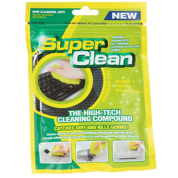 Гель для чищення клавіатури Super Clean Зелений (UD066) для прибирання
