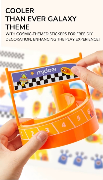 Набір для дітей  Гоночний трек Mideer Мармурові будівельні блоки, від 3 років, 84 предмети  ( MD2309 )