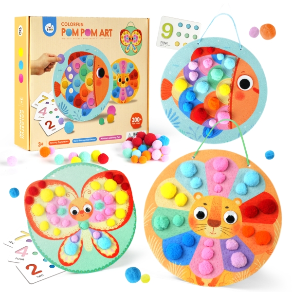 Набір Jar Melo Кольорове мистецтво з помпонів, POM POM ART ( JA95959 ) Набір Jar Melo Кольорове мистецтво з помпонів, POM POM ART ( JA95959 )