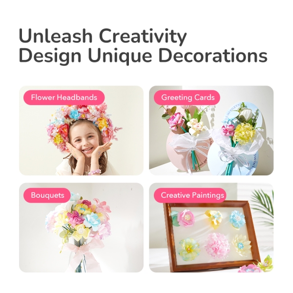 Творчий набір для дітей Mideer «Флорист» для створення паперових квітів, від 6 років (MD2319)