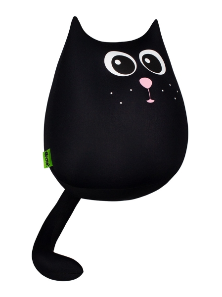 М'яка  іграшка антистрес Expetro Подушка  інтер'єрна  Кіт великий Вугіллячко 30 см ( A131 ) М'яка  іграшка антистрес Expetro Подушка  інтер'єрна  Кіт великий Вугіллячко 30 см ( A131 )