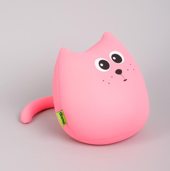 М'яка іграшка антистрес Expetro подушка інтер'єрна Кіт міні Сакурка 20 см рожева ( A206-11 )