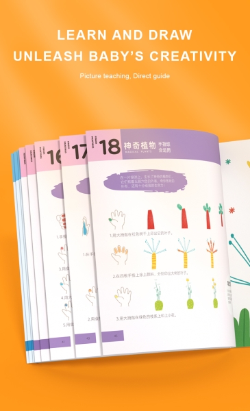 Книга альбом для малювання Mideer Пальчиковими фарбами 30 завдань (CT7043)