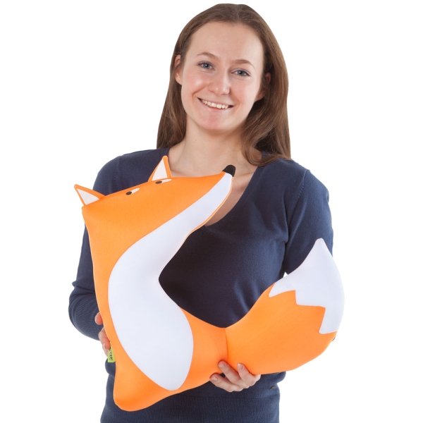 М'яка  іграшка антистрес Expetro  подушка  інтер'єрна  Лисиця Аліса 35*25*10 см ( PL-12 )