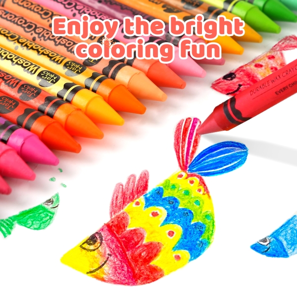 Набір  воскових олівців Jar Melo, 24 кольори,  в тубусі ( JA90411 )