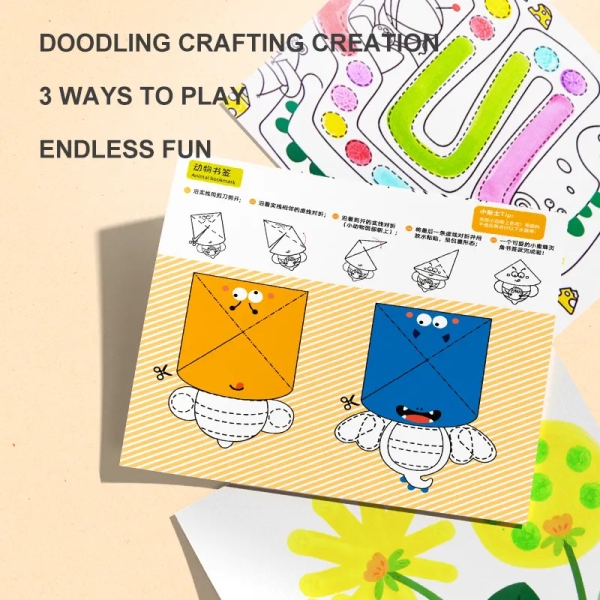 Альбом з точковими малюнками для дитячого саду Mideer Чарівна країна 2 рівень, Dot, 30 аркушів (MD6282) для крапкових ДОТ маркерів