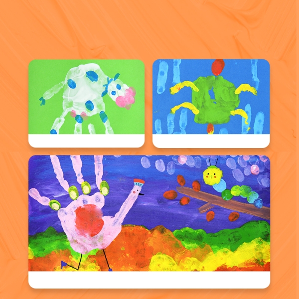 Книга альбом для малювання Mideer Пальчиковими фарбами 30 завдань (CT7043)