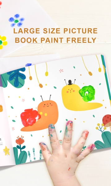 Книга альбом для малювання Mideer Пальчиковими фарбами 30 завдань (CT7043)