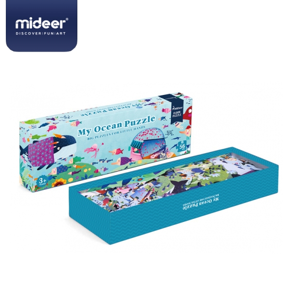 Великий пазл Mideer Океан, розмір 124*29 см,  56 деталей   (MD0083) для підлоги