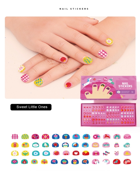 Наклейки для нігтів Joan Miro  Для милих дівчаток, 540 наклейок ( JA93733 ) Єдиноріг