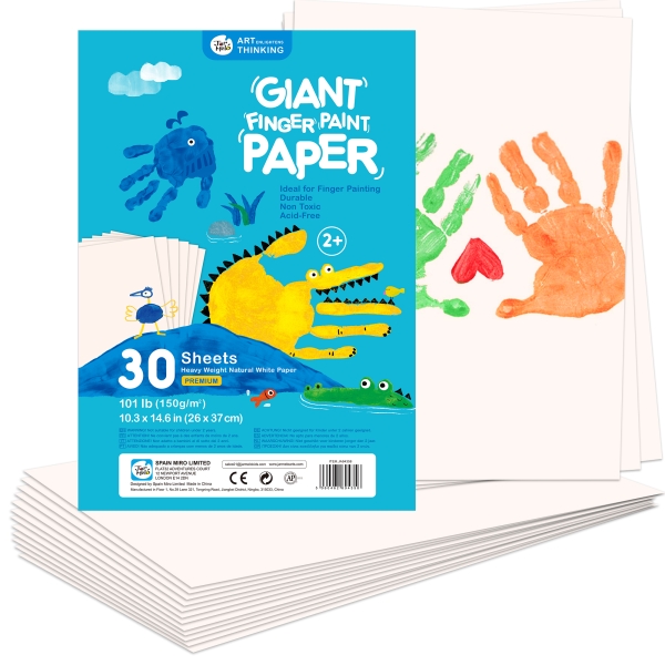 Набір паперу для пальчикових фарб, в наборі 30 аркушів, розмір 26*37 см, Jar Melo ( JA 94358) 